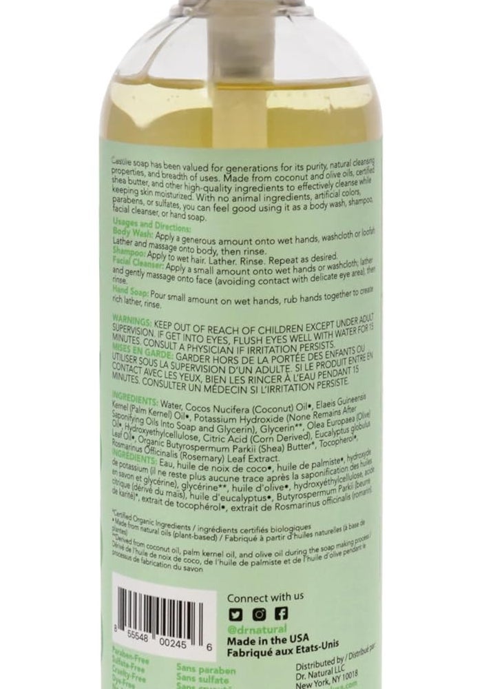 Dr. Natural Eucalyptus Multi-Purpose Castile Soap - 473 ml - Image 4