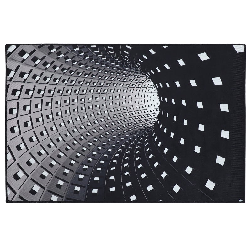 2 pcs Floor Rug Non-Skid Floor Mat 3D Visual Illusion Rug Floor Decor - Image 1