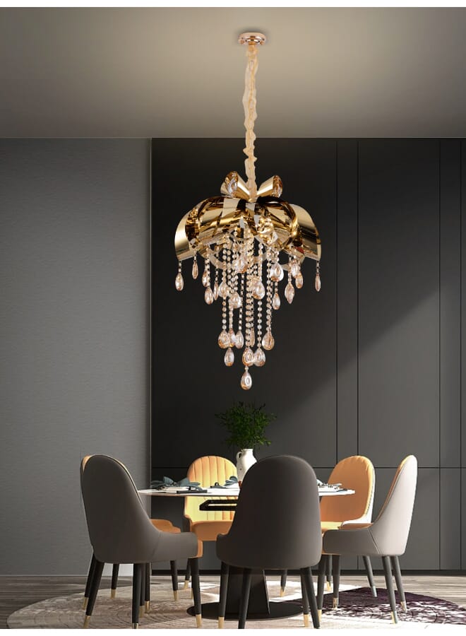 Best Power Modern LED Chandelier – Model 6203-500 | 60W Power, Adjustable 60CM Height, 3 Light Modes (White, Warm, Cream) – Elegant Ceiling Pendant for Dining, Bedroom & Living Room  - Image 1