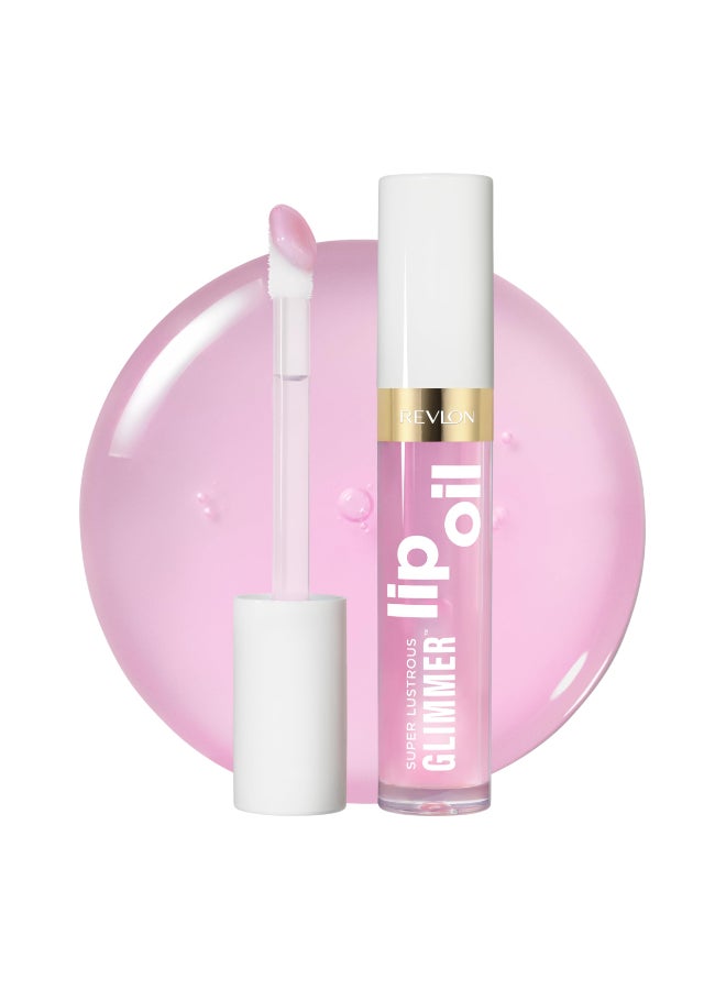 REVLON Super Lustrous Glimmer Lip Oil Moisturizing Tinted Shiny Finish Made with PlantBased Squalane 005 Violit 013 fl oz - Image 2