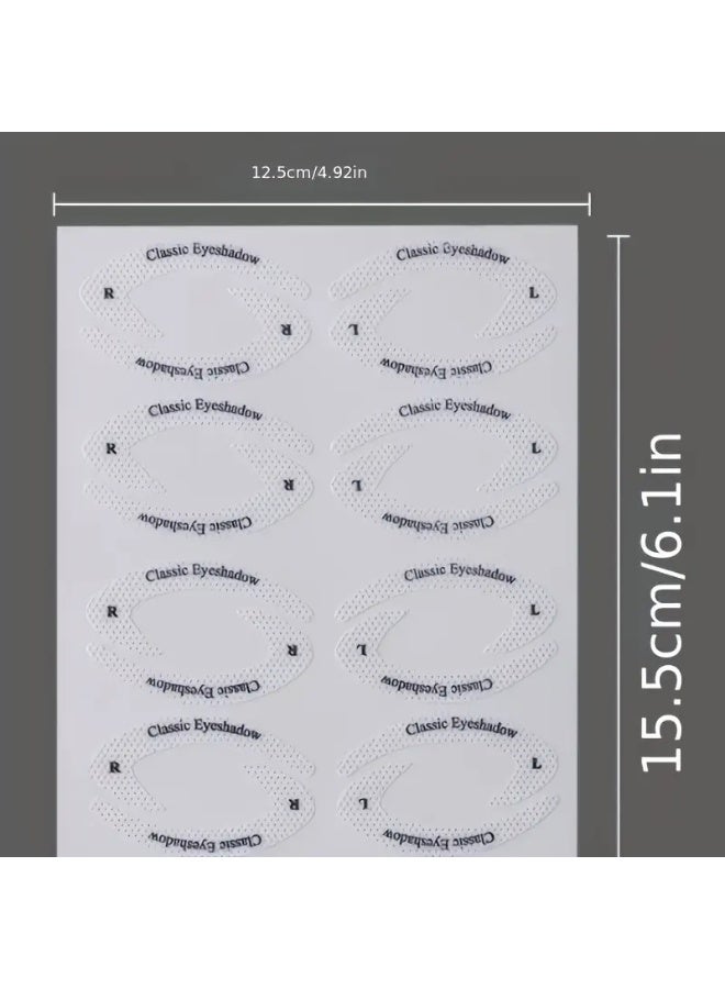 شي إن ملصق مكياج قلم أيلاينر وظلال عيون لرسمة متناسقة _ قالب ظلال العيون _ ملصق تجميلي لتطبيق سريع وسهل ( شيت واحد يحتوي 8 أزواجا ) - Image 3