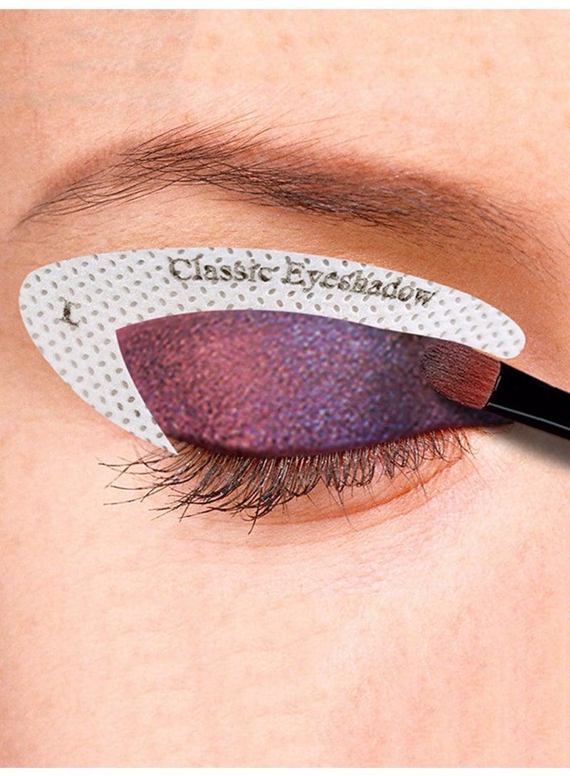 شي إن ملصق مكياج قلم أيلاينر وظلال عيون لرسمة متناسقة _ قالب ظلال العيون _ ملصق تجميلي لتطبيق سريع وسهل ( شيت واحد يحتوي 8 أزواجا ) - Image 1