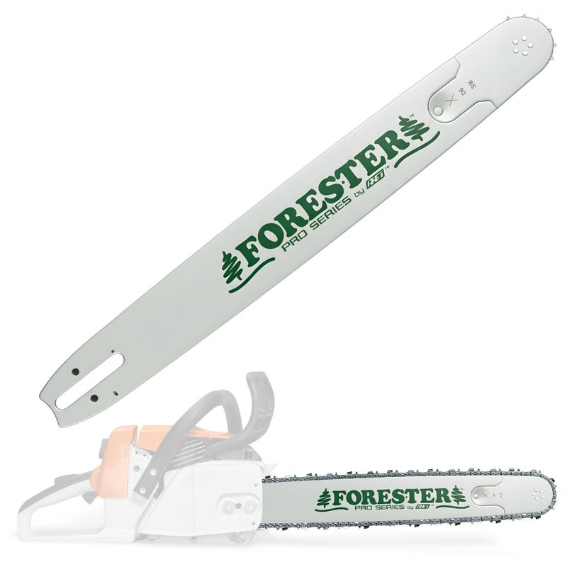 FORESTER 24in Professional Chainsaw Bar for Husqvarna with Sprocket Nose | 24in Length, 3/8â€ Pitch, .050 Gauge, K095 Mount, 84 Drive Link | Replacement Chain Saw Parts for Husqvarna, Jonsered, Dolmar