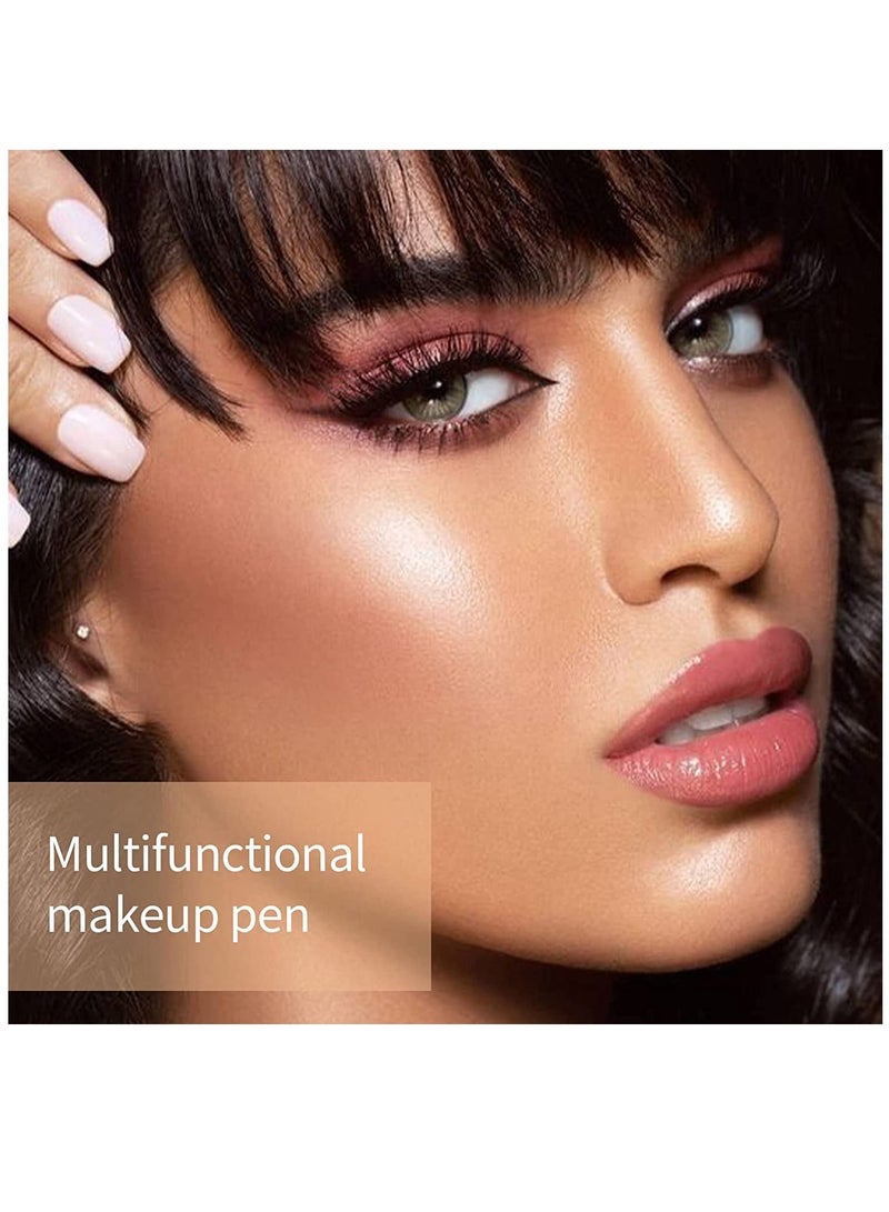 HelloKiss Makeup Pen Soft Cream Blush Makeup Liquid Blush for Cheeks Weightless Long Wearing Smudge Proof Natural Looking Dewy Finish Skin Tint Blush Makeup Stick (#09) - Image 4