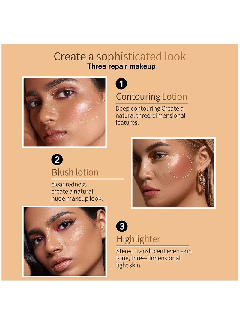 HelloKiss Makeup Pen Soft Cream Blush Makeup Liquid Blush for Cheeks Weightless Long Wearing Smudge Proof Natural Looking Dewy Finish Skin Tint Blush Makeup Stick (#09) - Image 3