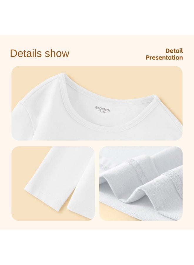 Badibadi Children's Long Sleeve T-shirt, 2025 Autumn Boys Cotton Top, Mid-to-large Kids Soft Base Layer, Breathable Autumn Fashion Trend - Image 3