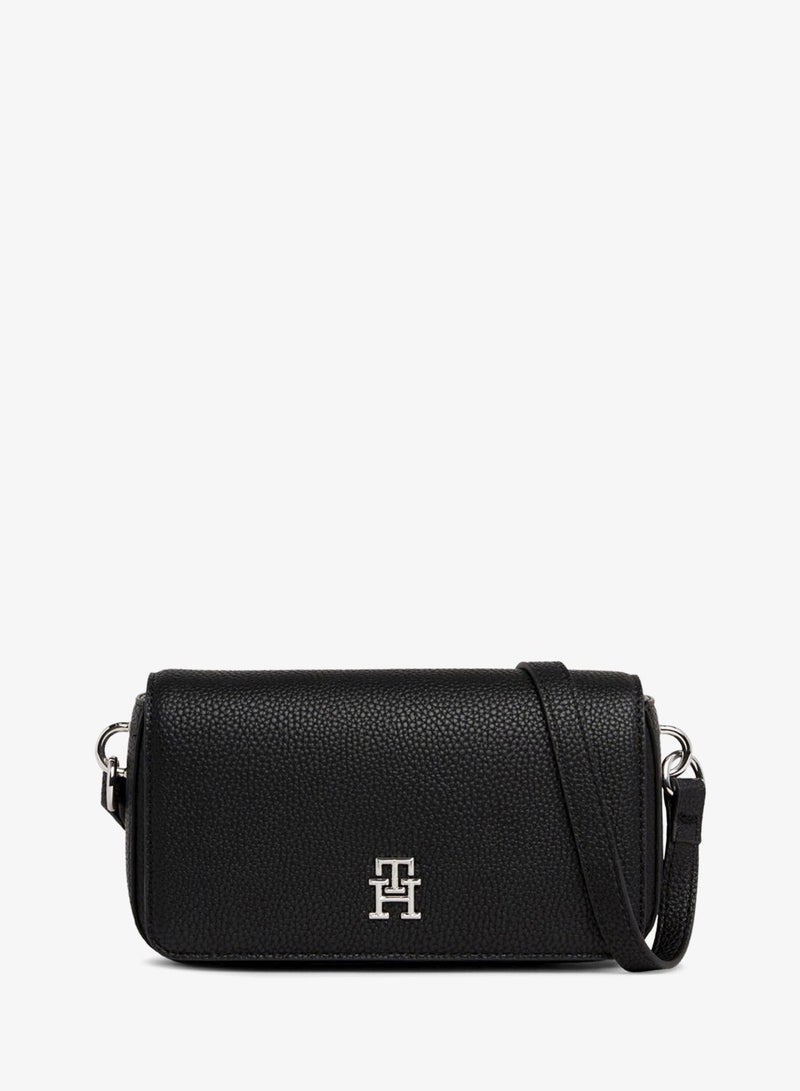 TOMMY HILFIGER TH Emblem Flap Crossover Bag - Image 1