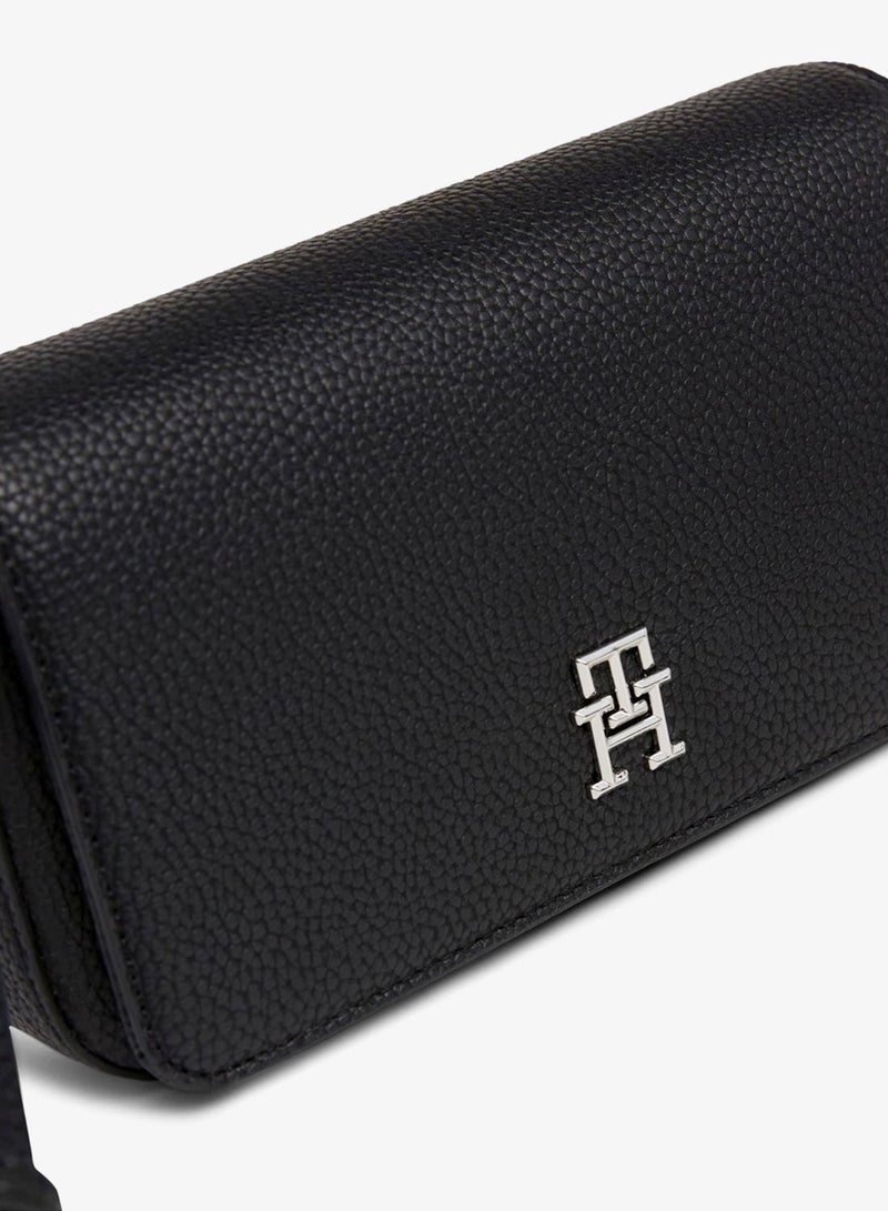 TOMMY HILFIGER TH Emblem Flap Crossover Bag - Image 3