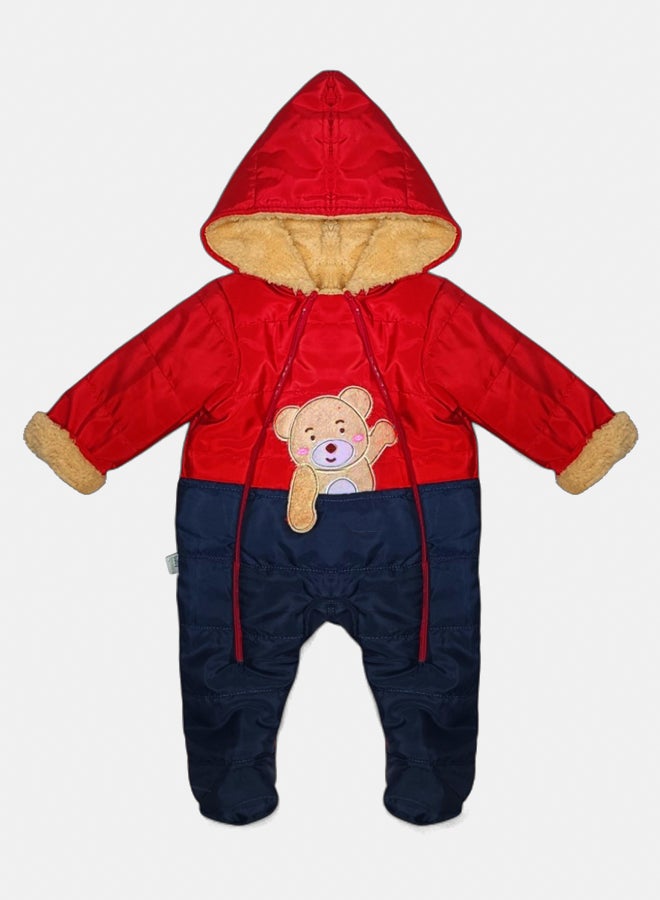 BabyShoora Baby Unisex Waterproof Fur Lined Winter Bodysuit - Image 1