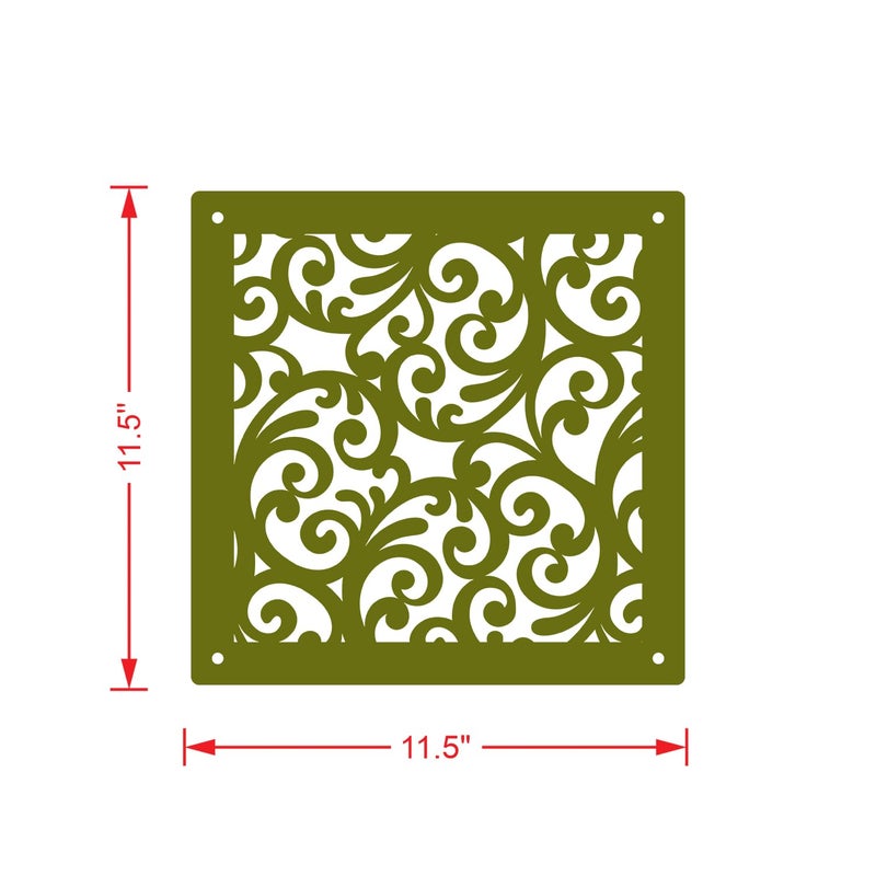 Olive Tree Olive Tree 12Pcs Hanging Room Divider Panel Modern Hanging Screen Partition for Home Decoration Living Room 115 x 115 12 PanelsOTD9100  - Image 3