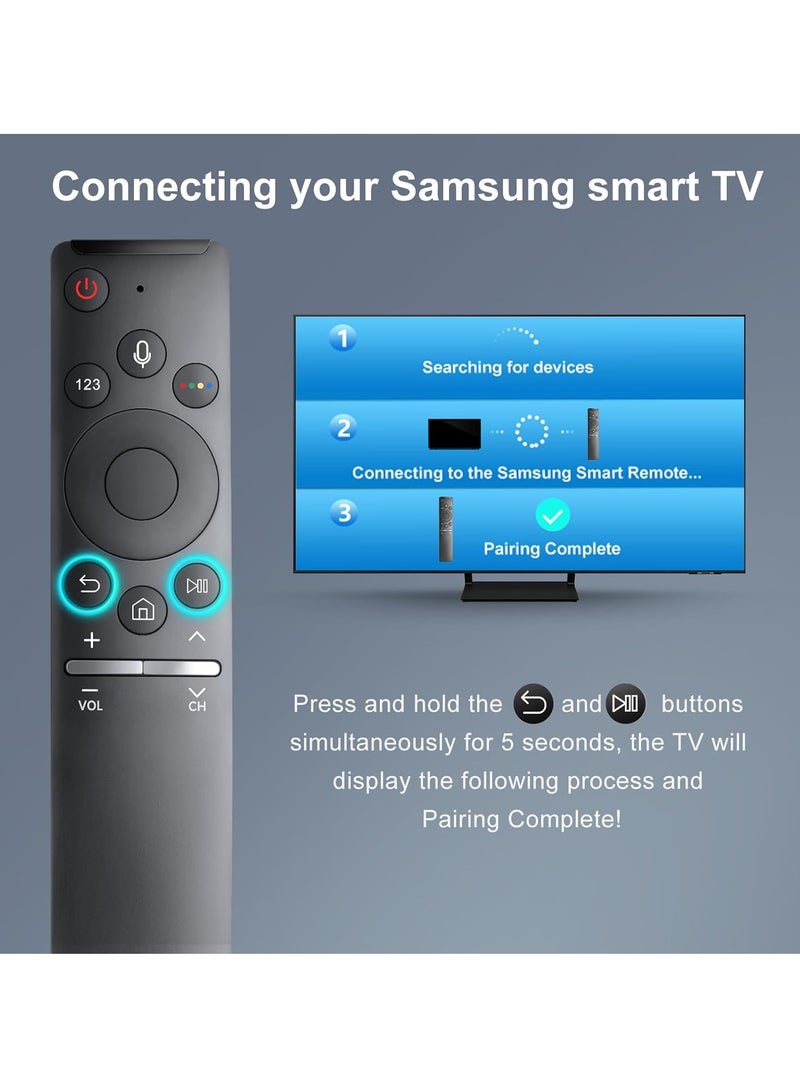 TIGER Voice Replacement Remote for Samsung TV – Upgraded BN59-1266A with Voice Function for Samsung Smart TVs – Universal Remote Control with Voice Activation for Easy TV Control – Compatible with Various Samsung Smart TV Models - Image 3