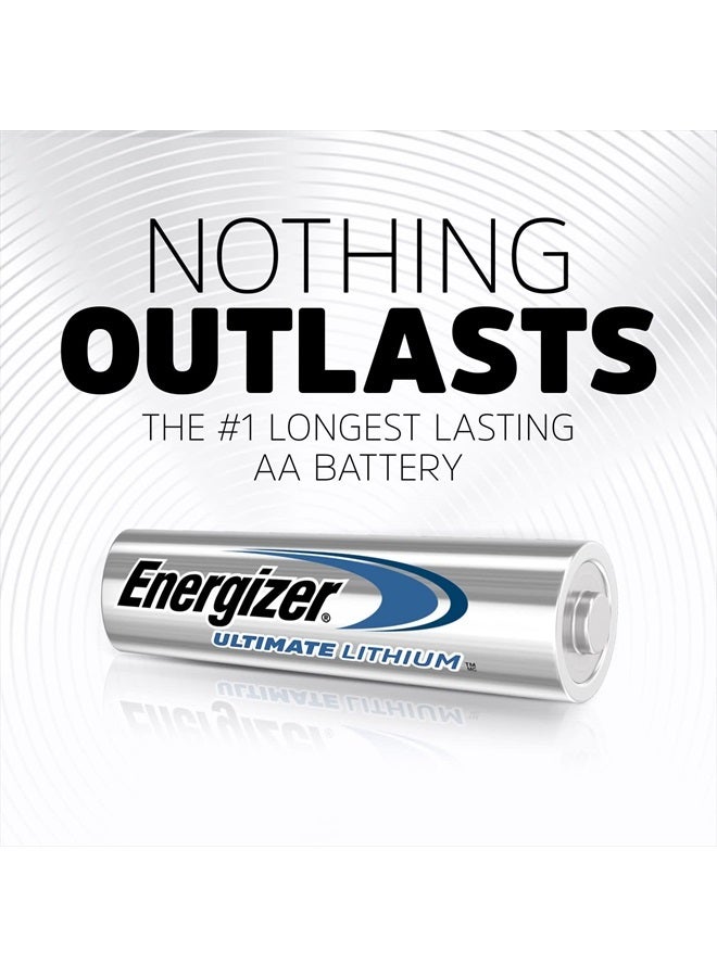 Energizer AA Lithium Batteries, World's Longest Lasting Double A Battery, Ultimate Lithium (8 Battery Count) - Image 2