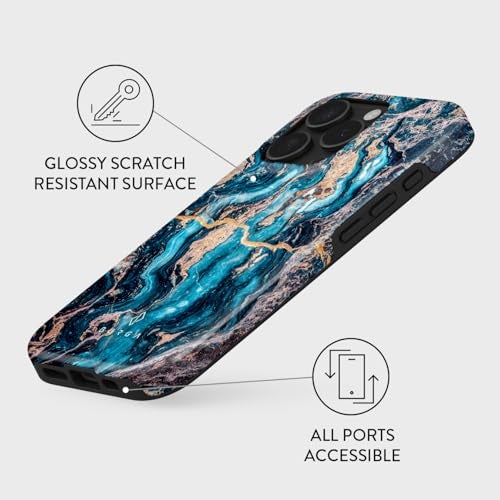BURGA Unisex Phone Case for iPhone 16 ProMax – Dual-Layer Hybrid Design with Shock-Absorbing TPU & Durable Exterior, Scratch-Resistant Finish and Raised Bezel Edge for Screen Protection & Daily Use - Image 3