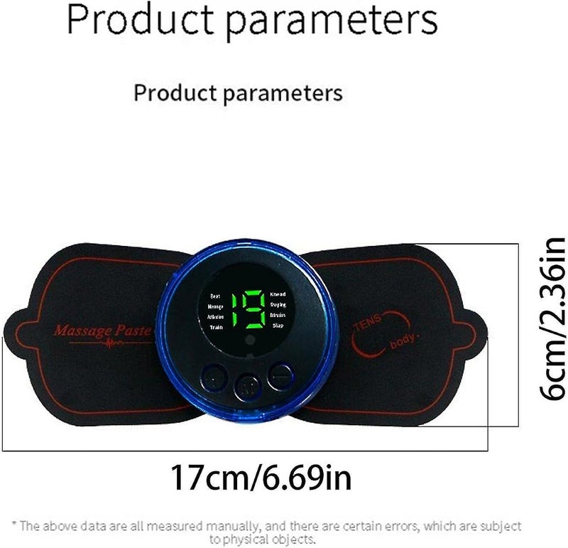 مرفا ماساجر EMS للاستخدام على الجسم، ماساجر رقمي محمول للرقبة يحتوي على 8 أوضاع ماساج و19 مستوى من شدة الضغط، ماساج قابل لإعادة الشحن لتخفيف الألم في الكتفين والذراعين والساقين والظهر، مناسب للرجال والنساء - Image 2