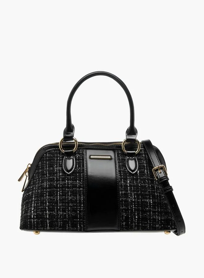 Flora Bella By Shoexpress Textured Tote Bag with Double Handle