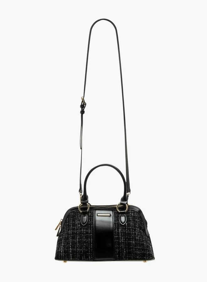 Flora Bella By Shoexpress Textured Tote Bag with Double Handle