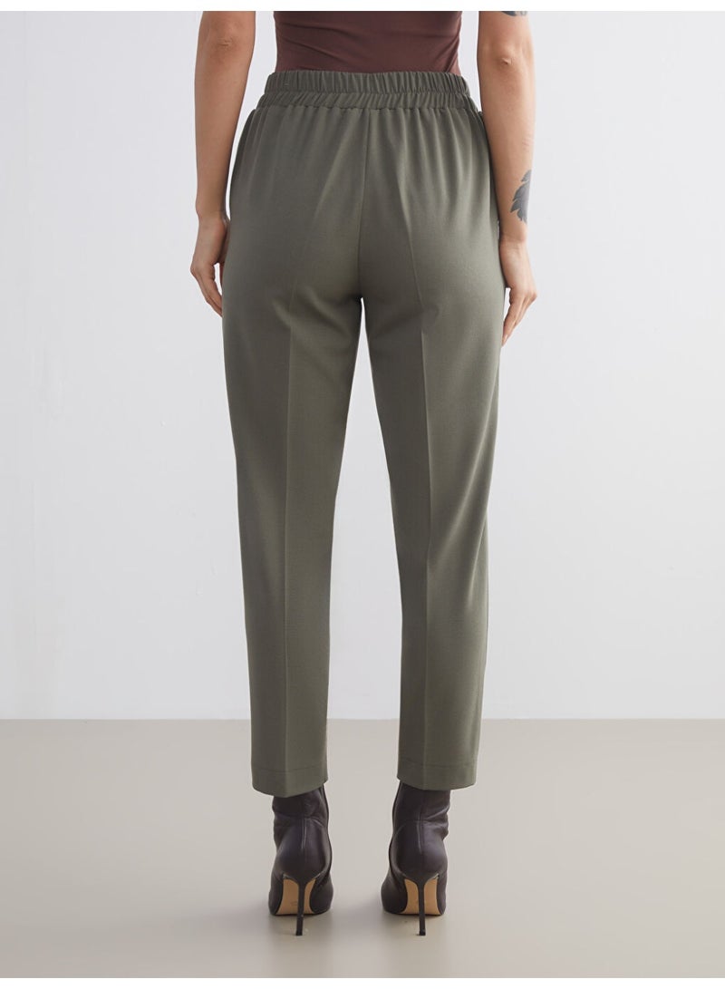 LC WAIKIKI Women's Elasticated Waist Cigarette Trousers - Image 1