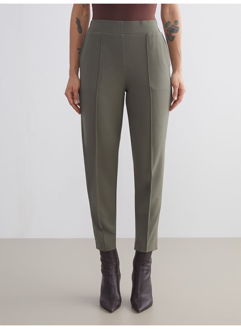 LC WAIKIKI Women's Elasticated Waist Cigarette Trousers - Image 3