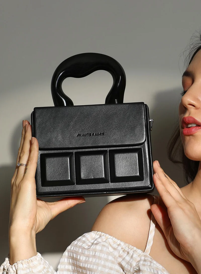 Haute Sauce Women's The Caldera Quilt Hand Bag - Midnight Black