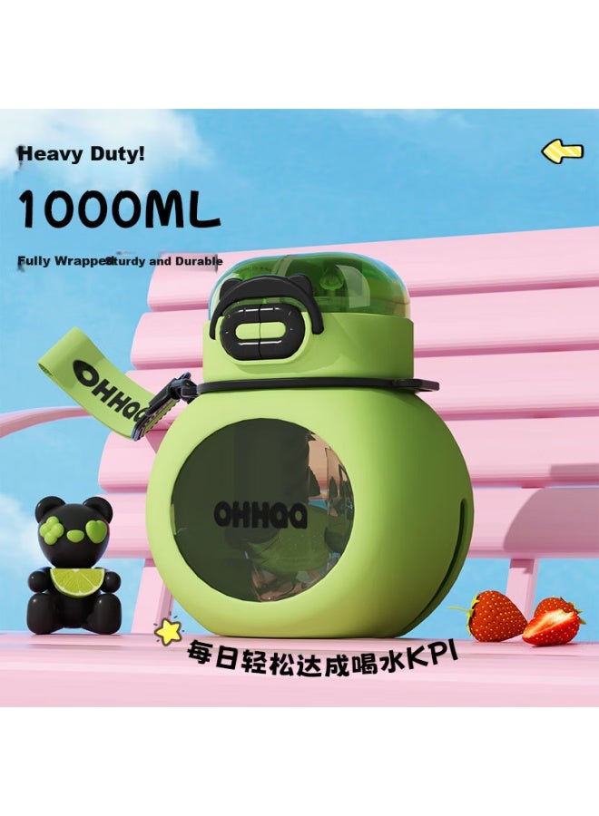 Ohhaa Children'S Large Belly Cup With Large Capacity Tritan, Suitable For Hot Water, Boys And Girls Students, Straw Gift, Sports Water Bottle - Image 2
