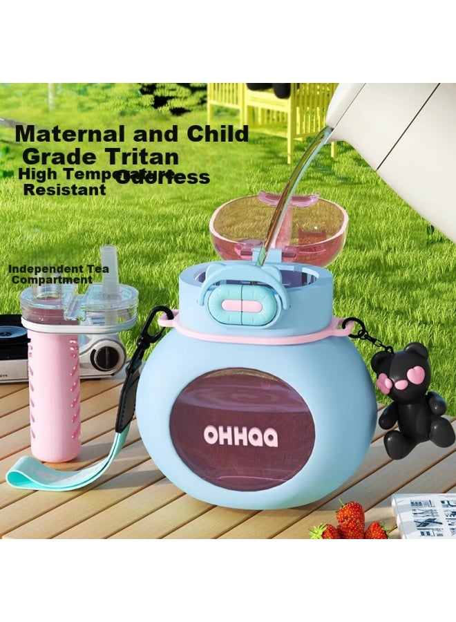 Ohhaa Children'S Large Belly Cup With Large Capacity Tritan, Suitable For Hot Water, Boys And Girls Students, Straw Gift, Sports Water Bottle - Image 5