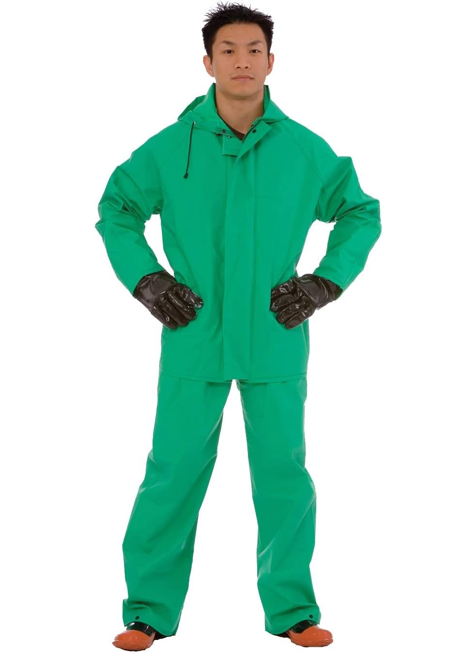 Cordova Cordova Unisex 1pack Apex Fr 45 MM Green PVCNylon ScrimPVC 2Piece AcidChemical Suit Green XLarge US  - Image 1