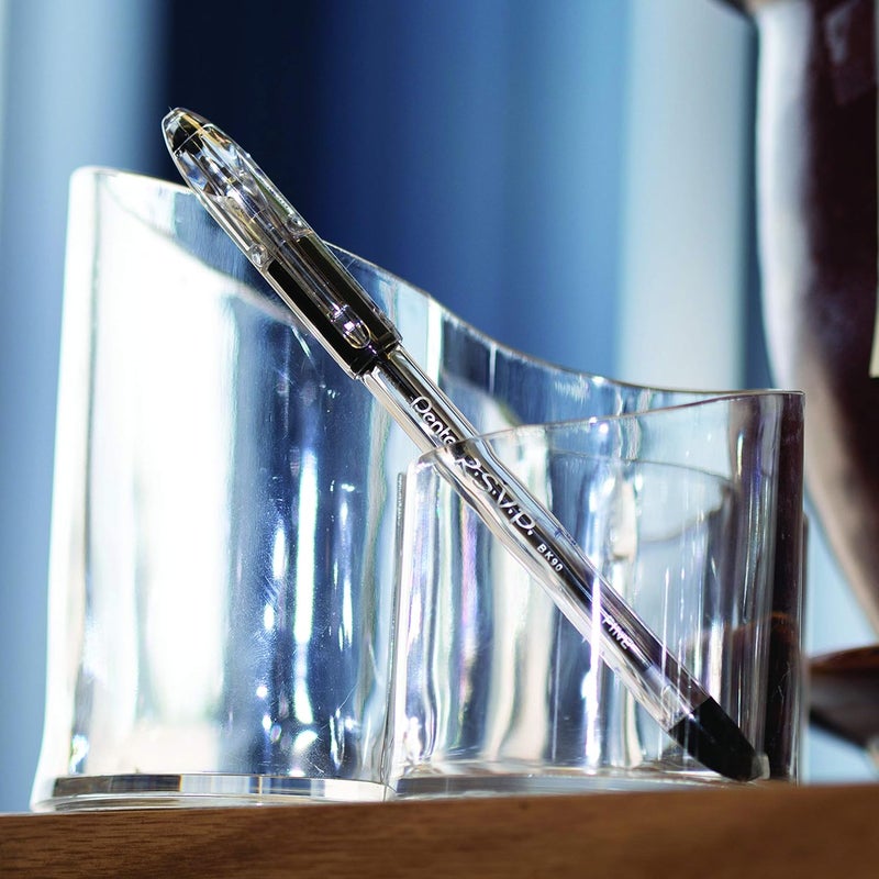 Pentel RSVP Ballpoint Pen, (0.7mm) Fine Line, Pink Ink, Box of 12 (BK90-P) - Image 2