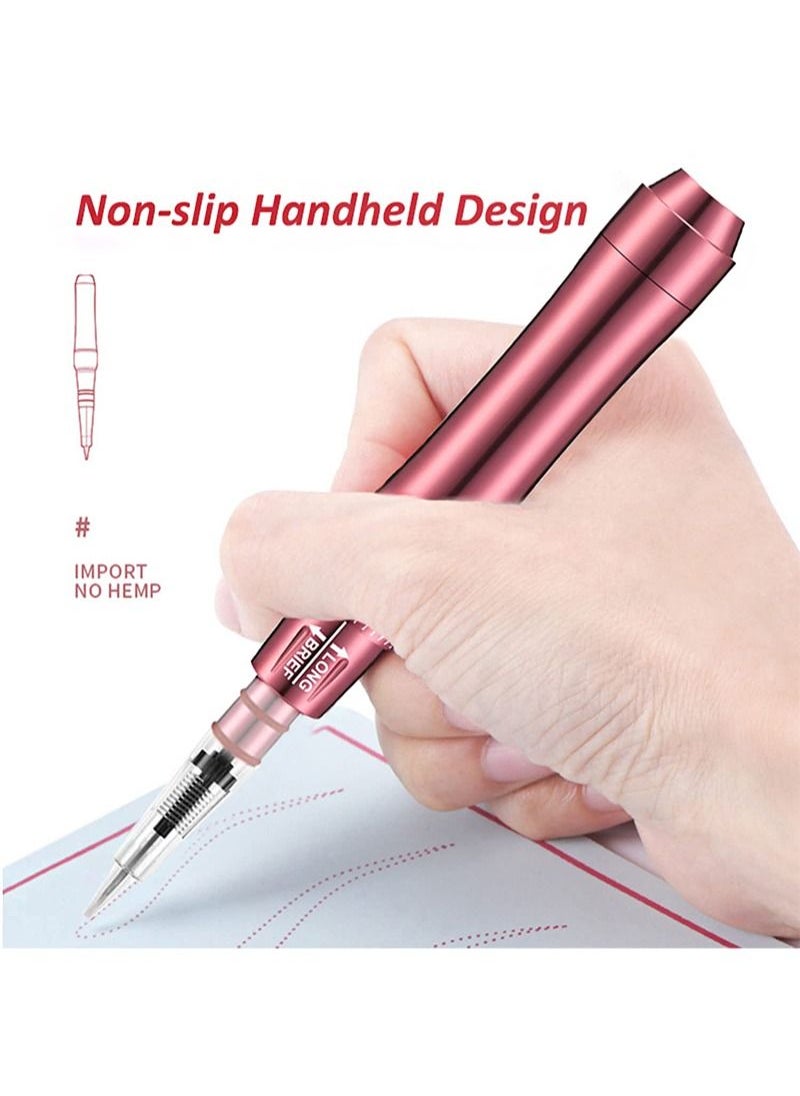 Ybeauty - Permanent Tattoo Machine Set with Tattoo Cartridge Needle Eyeliner Eyebrow Practice Skin Ring Cup Microblade Beauty Salon Pigment Equipment for Beginner or Dedicated Tattoo Artist (Pink) - Image 1