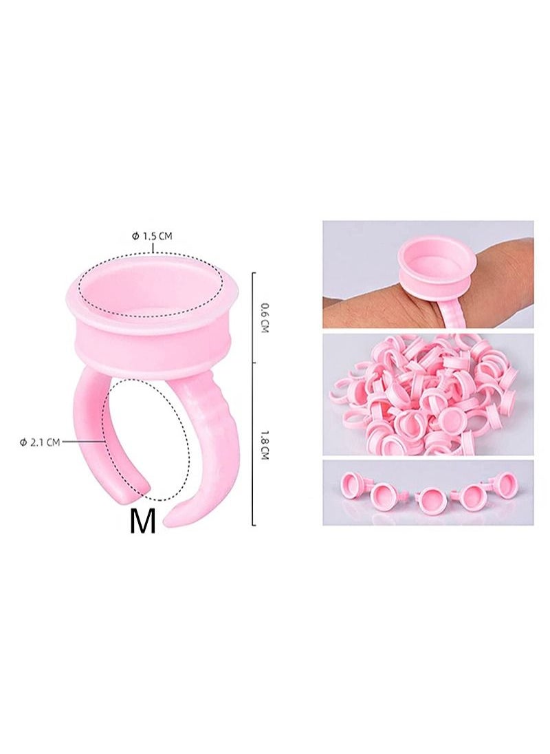 Ybeauty - Permanent Tattoo Machine Set with Tattoo Cartridge Needle Eyeliner Eyebrow Practice Skin Ring Cup Microblade Beauty Salon Pigment Equipment for Beginner or Dedicated Tattoo Artist (Pink) - Image 1