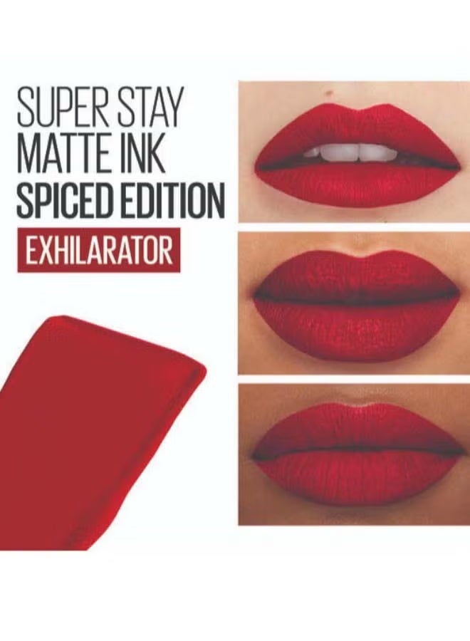 MAYBELLINE NEW YORK Super Stay Matte Ink Spiced Lipstick 340 Exhilarator - Image 3