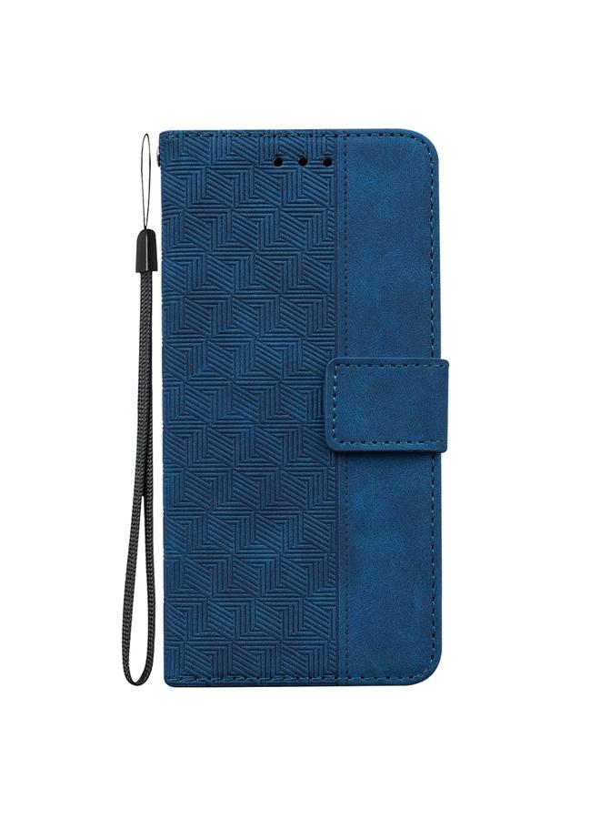 S-TOP Case For OPPO A74 4G / F19 4G Geometric Embossed Leather Phone Case - Image 2