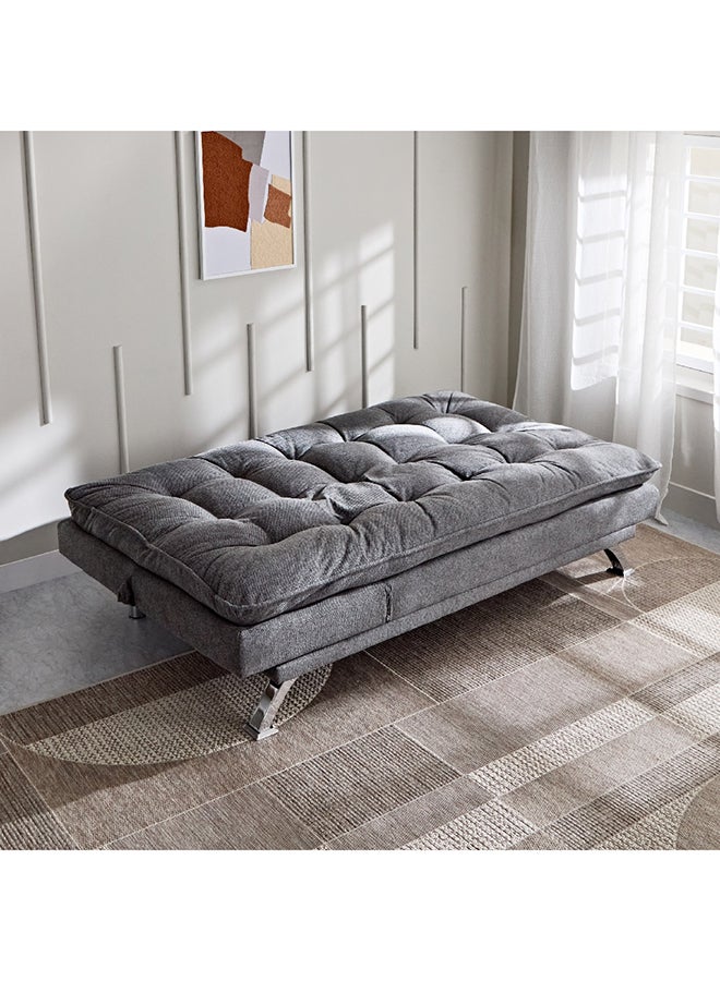 Home Box Titanium 3-Seater Fabric Sofa Bed with USB Port 103 x 92 x 194 cm - Image 4
