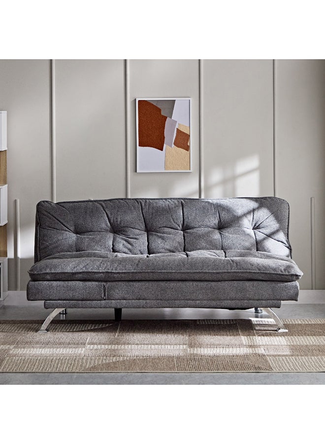 Home Box Titanium 3-Seater Fabric Sofa Bed with USB Port 103 x 92 x 194 cm - Image 5