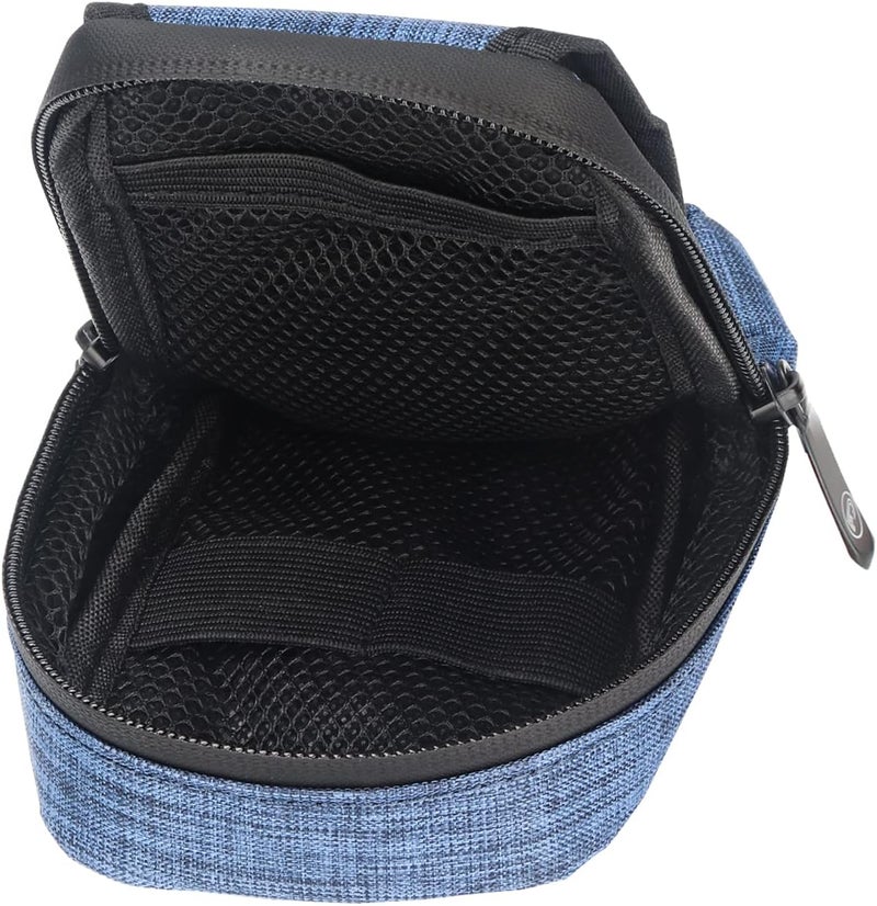 FIREDOG Smell Proof Bag, Odor Proof Pouch Mini Crossbody Bags for Travel Storage(Bright Blue) - Image 5