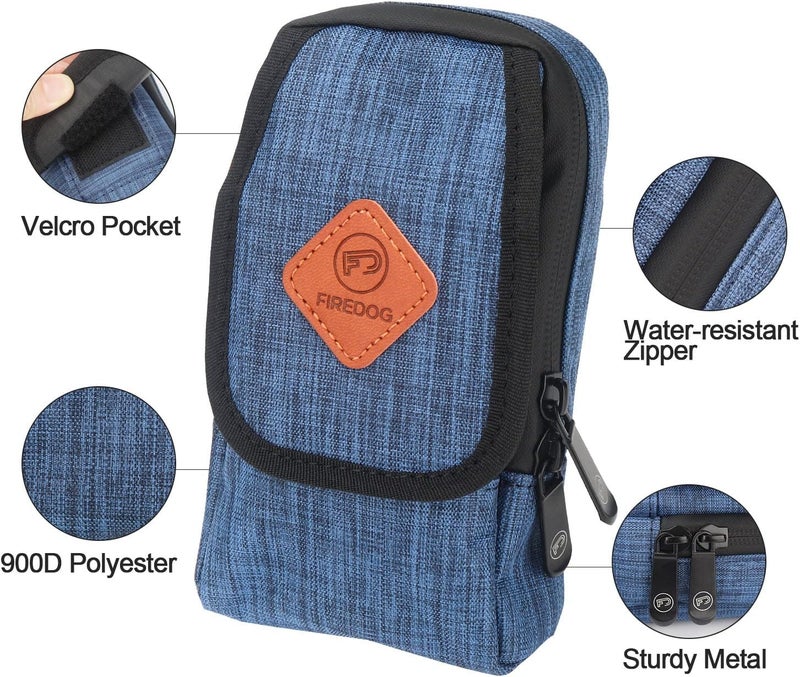 FIREDOG Smell Proof Bag, Odor Proof Pouch Mini Crossbody Bags for Travel Storage(Bright Blue) - Image 2