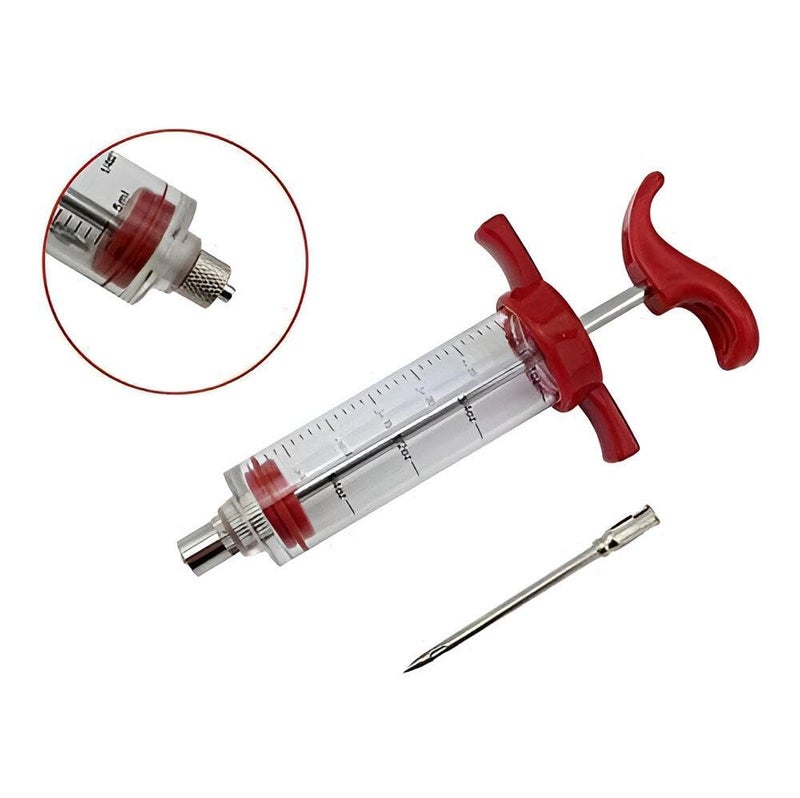 40ml Flavor Injection Tool with Colorful Nozzles for Even Seasoning of Chicken, Lamb, and Pork - Image 2