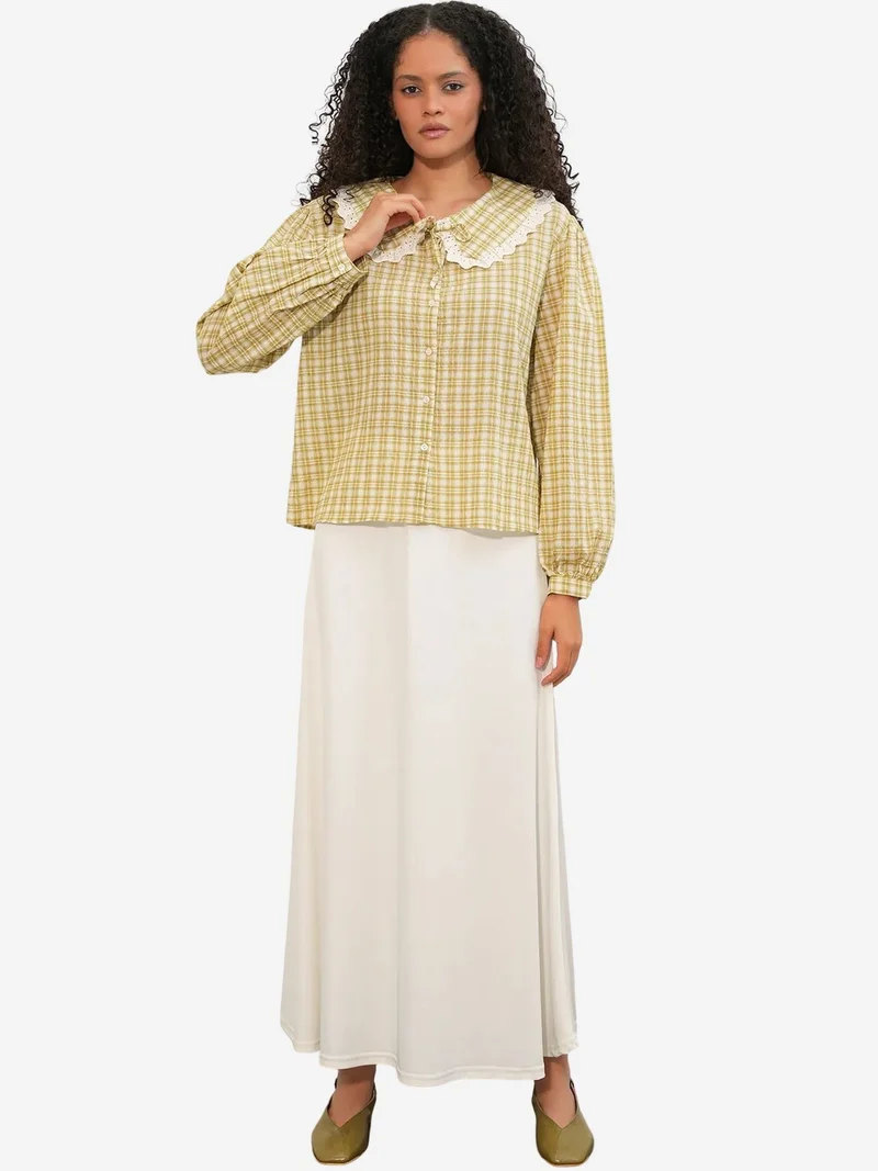 بيغ دارت BDART Women's Plaid Viscose Poplin Shirt