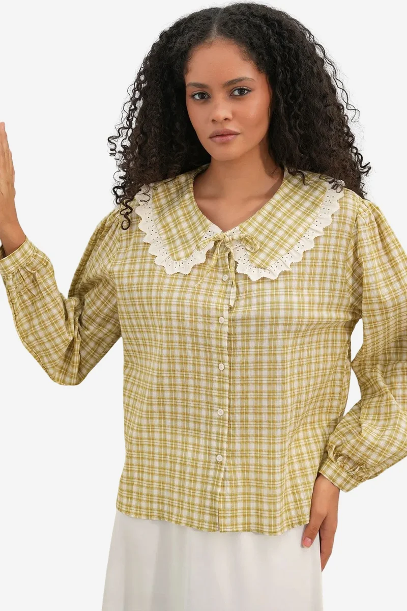 بيغ دارت BDART Women's Plaid Viscose Poplin Shirt
