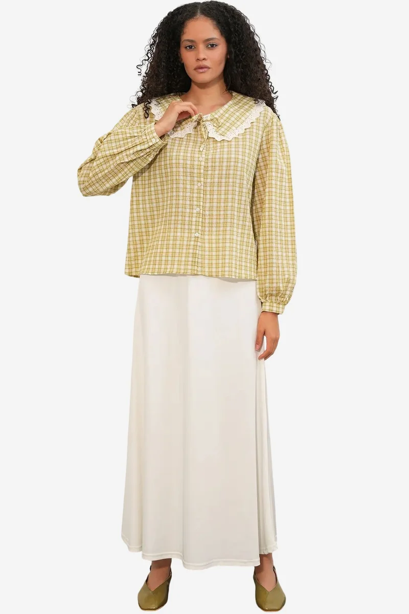 بيغ دارت BDART Women's Plaid Viscose Poplin Shirt