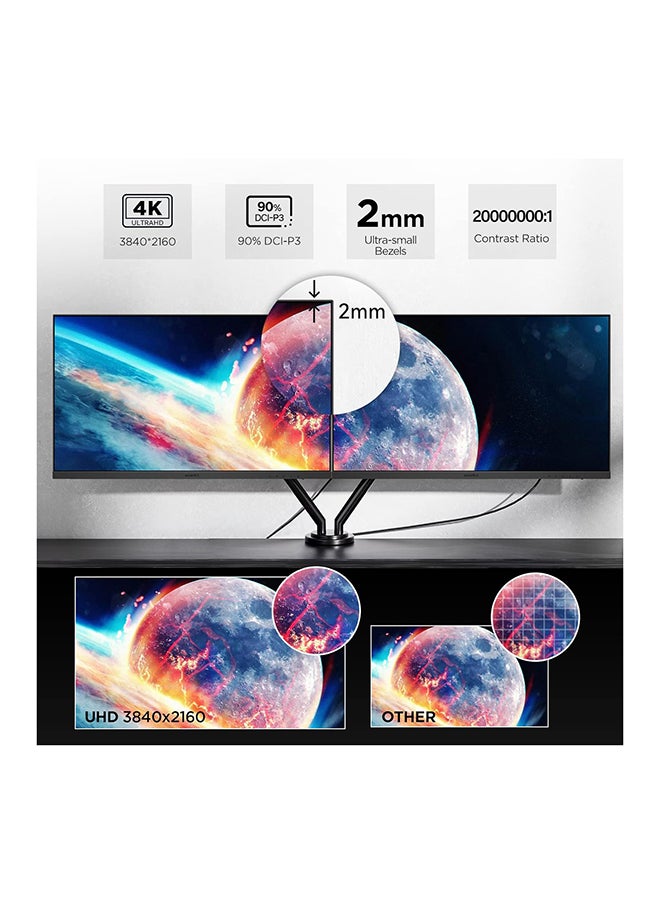 KOORUI - 27 inch 4K Monitor UHD Gaming Monitor, IPS with VESA, AdaptiveSync, HDR10, 90% DCI-P3, HDMI, DisplayPort Computer Monitor, Black, N07 - Image 1