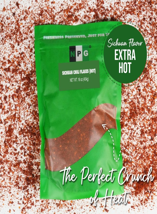 NPG Authentic Sichuan Chili Flakes 16 Oz, Extra Hot, Szechuan Crushed Red Pepper Flakes Bulk, Essential Spice Seasoning for Making Kimchi, Chili Oil, Stir-fry, Pizza, Salads, and Tacos - Image 5