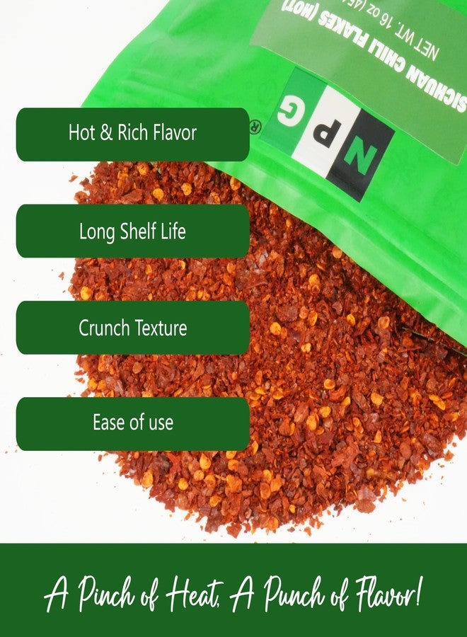 NPG Authentic Sichuan Chili Flakes 16 Oz, Extra Hot, Szechuan Crushed Red Pepper Flakes Bulk, Essential Spice Seasoning for Making Kimchi, Chili Oil, Stir-fry, Pizza, Salads, and Tacos - Image 4
