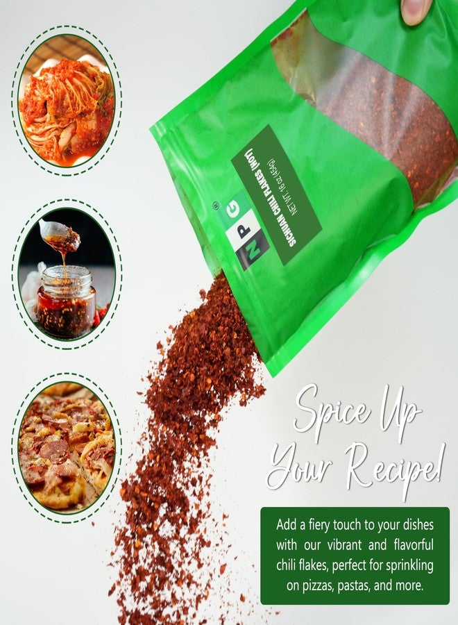 NPG Authentic Sichuan Chili Flakes 16 Oz, Extra Hot, Szechuan Crushed Red Pepper Flakes Bulk, Essential Spice Seasoning for Making Kimchi, Chili Oil, Stir-fry, Pizza, Salads, and Tacos - Image 3