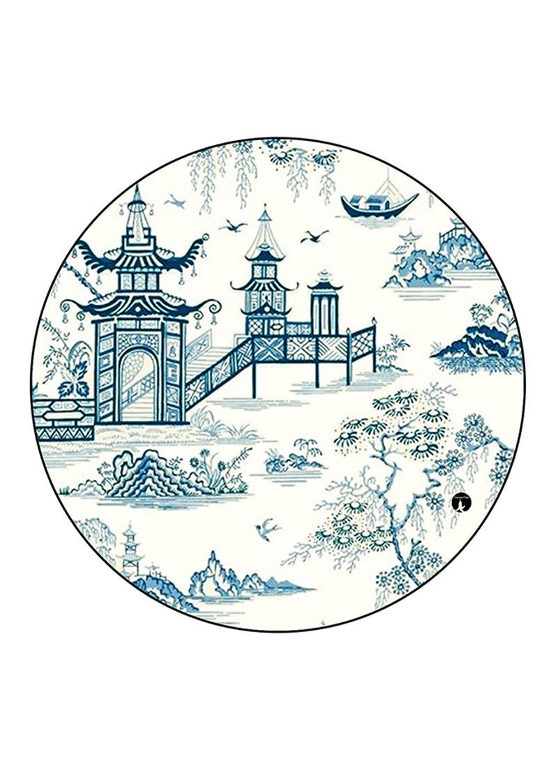 RKN Japan Printed Mouse Pad  Round  Multicolour