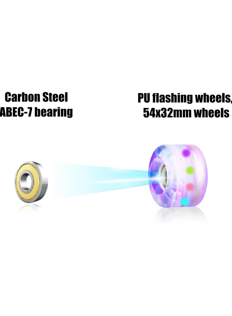 MONOGUE Kids Roller Skates Adjustable Size Roller Skates with Light-Up Wheels Skates for Toddler Kids & Beginners Perfect for Indoor&Outdoor Skating - Image 3