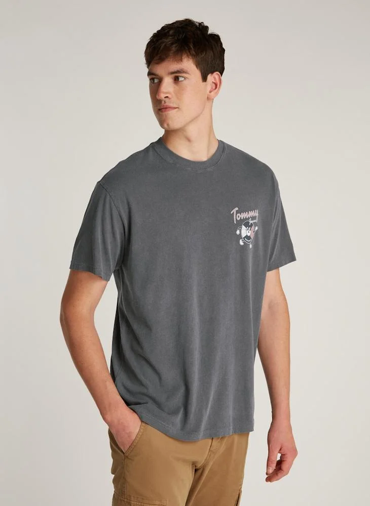 تومي جينز Logo Short Sleeve Crew Neck T-Shirt