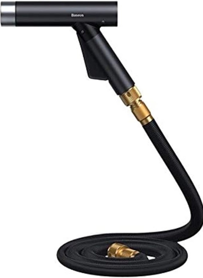 Baseus Baseus Simple Life Car Wash Spray Nozzle (with Magic Telescopic Water Pipe) 30m after water filling Black  - Image 1