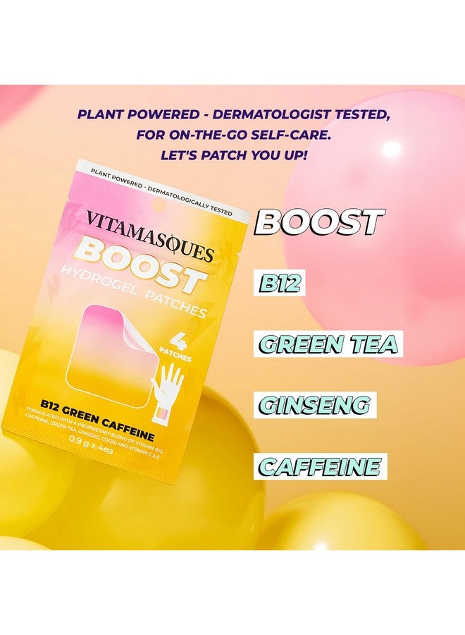 Vitamasques Energy Patches, Boostme Wellness Hydrogel Patch (3-Pack) - B12 Vitamin Patches For Women & Men, Focus Patches For Adults - Cruelty-Free, Gluten-Free, & Filler-Free Caffeine Patches - Image 3