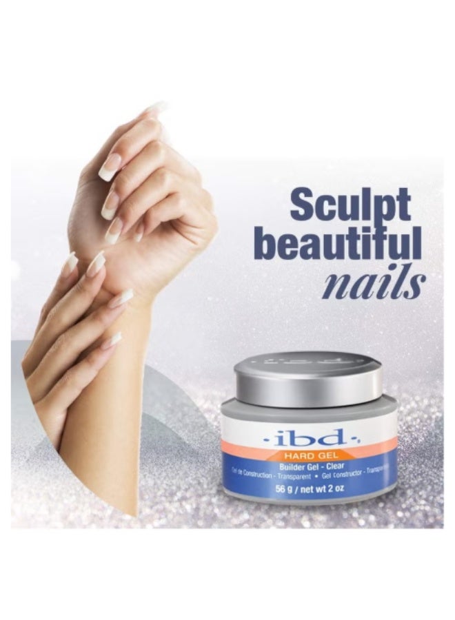 IBD LED/UV Gels Builder Gel Clear, 2 oz - Image 3