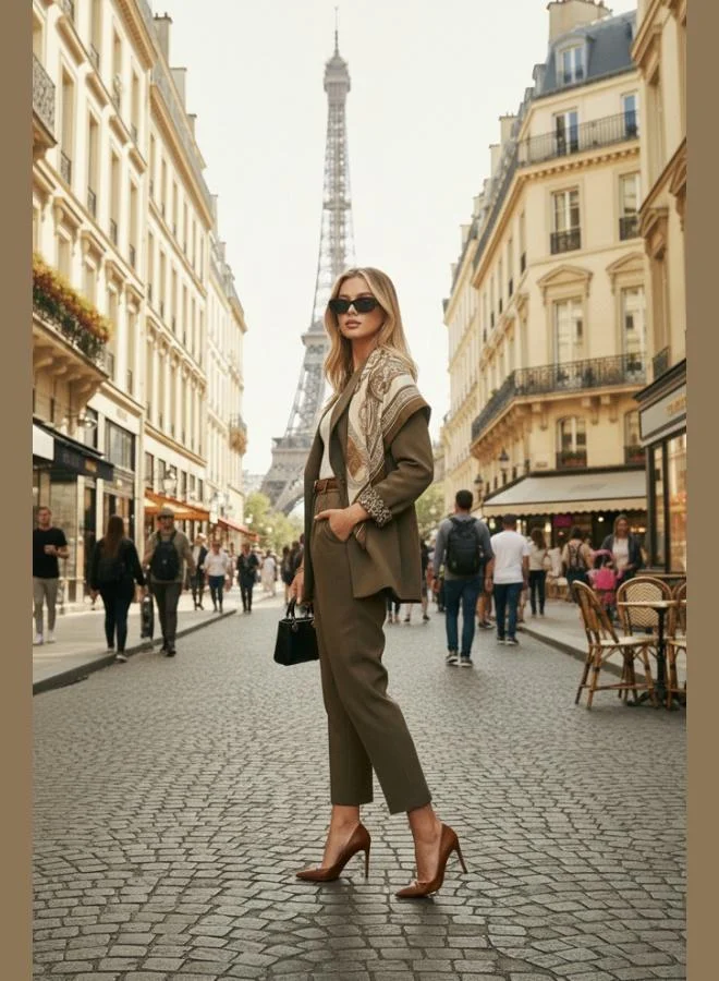 Lela Lela Regular Fit High Waist Straight Leg Belted Trousers Women's TROUSERS 68350938